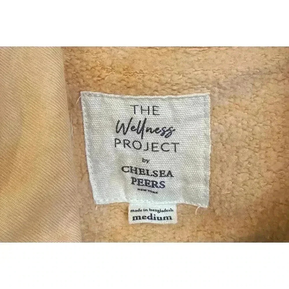 Wellness Project Chelsea Peers Hoodie, Soft Light Orange Tie Dye Ladies Medium - Picture 5 of 7